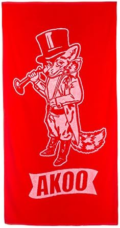 Akoo King Beach Towel in Poppy Red 78C-3800