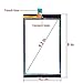 for Kindle Fire HD 8 7th Gen 2017 Release SX034QT Touch Screen Digitizer Repair Part Replacement with Adhesive, Screen Protector, NOT for HD 8 Kids 7th Generation (NO LCD & NO Instructions)