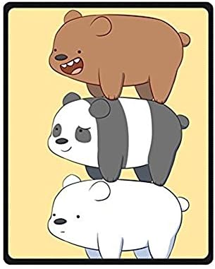 Little Pig Luo Soft We Bare Bears Custom Blanket throw blanket 58 x 80 inch Fleece Blankets