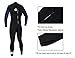 Lemorecn Wetsuits Youth 3/2 mm Full Diving Suit(4031blackblue14)