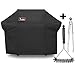 Kingkong 7108 Premium Grill Cover for Weber Summit 400-Series Gas Grills (Compared to The Weber 7108 Grill Cover) Including Grill Brush and Tongs