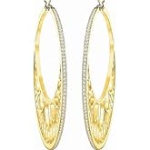 SWAROVSKI Georgette Hoop Pierced Earrings Gold