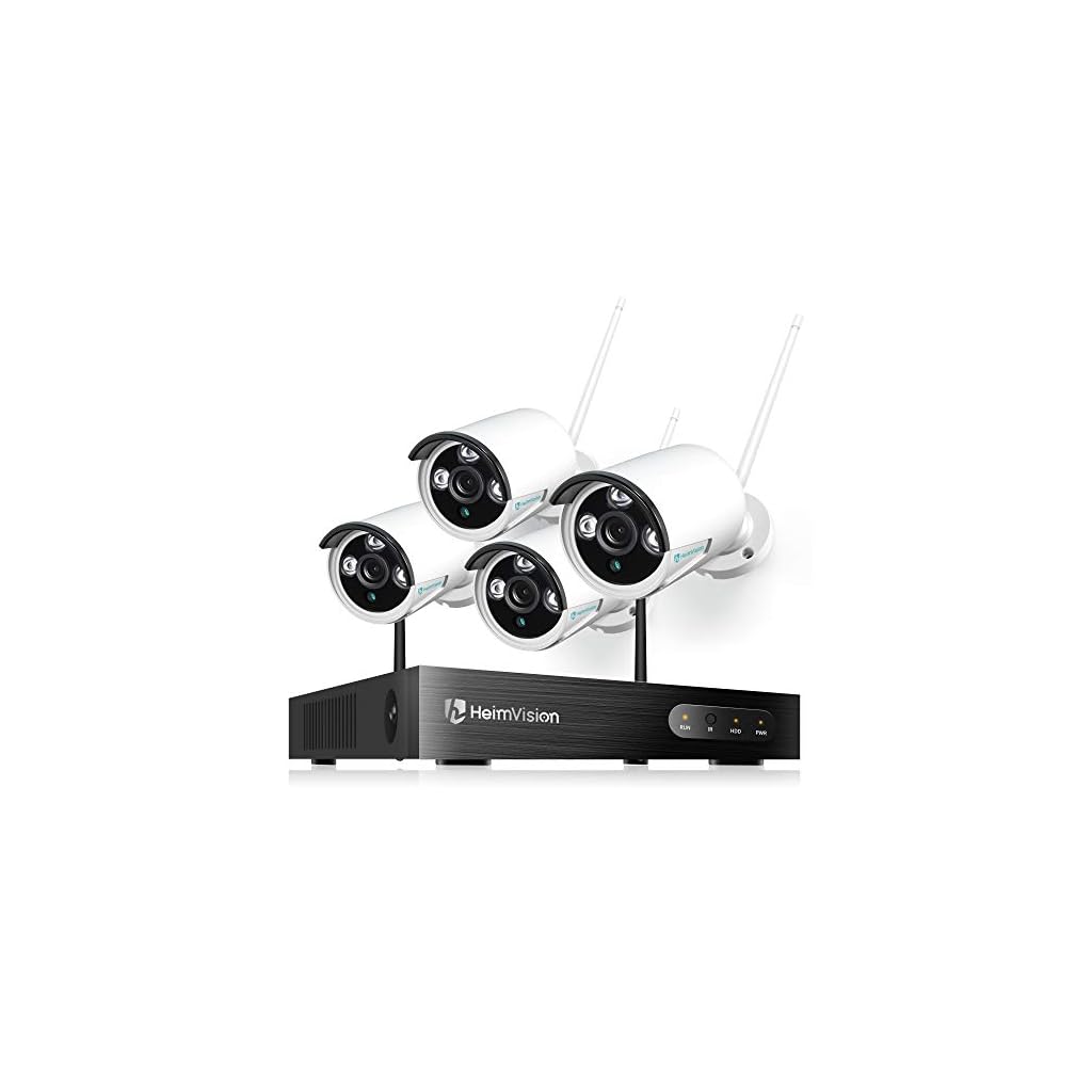 heimvision HM241 1080P Wireless Security Camera System, 8CH NVR 4Pcs