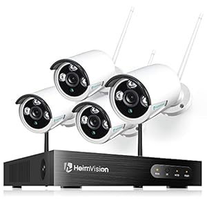 heimvision HM241 1080P Wireless Security Camera System, 8CH NVR 4Pcs Outdoor WiFi Surveillance Camera with Night Vision…