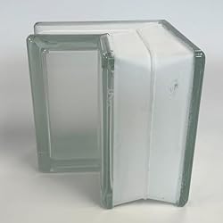 Seves Glass Block 6x6x3 Arctic Sharp Corner 90