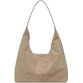 Slouchy Suede Shoulder Bags For Women Underarm Bag Womens Tote Bag Work Purses Crescent Bag Suede Handbag Travel Winter Fall