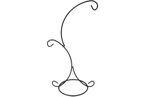 2-Hook Ornament Display Stand Hanging Glass Terrarium Stands Iron Easel Plate Stand for Air Plant Ball Art Craft