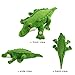 BSTAOFY 18'' LED Crocodile Stuffed Animal Light Up Plush Toy Realistic Jumbo Alligator Glow Soft Gift for Kids on Birthday Holiday