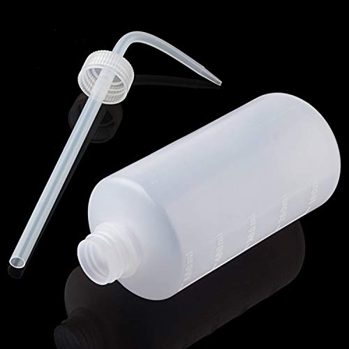 Acux7 Wash Bottle, Squirt Solvent Water Bottle 500 ml Dispenser Lab