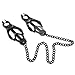 Avidqueen Butterfly Design Nipple Clip Nipple Clamp(Black)