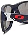 Oakley Men's Jupiter Non-Polarized Square Sunglasses,Navy Frame/Chrome Lens,One Size