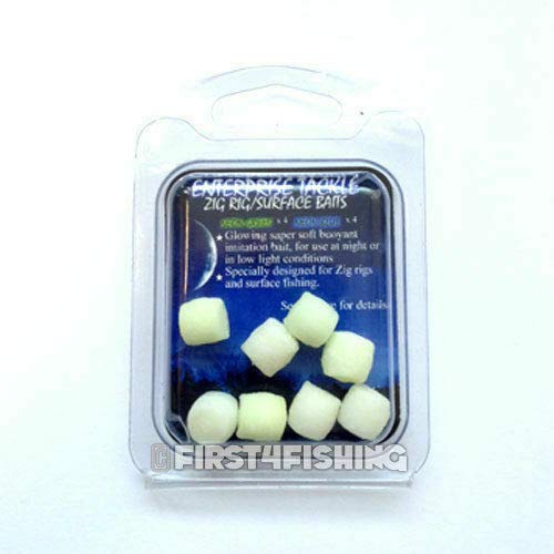 Enterprise Tackle Night Glow Zig Rig Baits - Carp Coarse Surface Fishing Baits