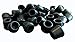 Shepherd Hardware 8766E Leg Tips 1-1/2-Inch Inside Diameter Rubber Chair Leg Caps, 12 Pack, Black