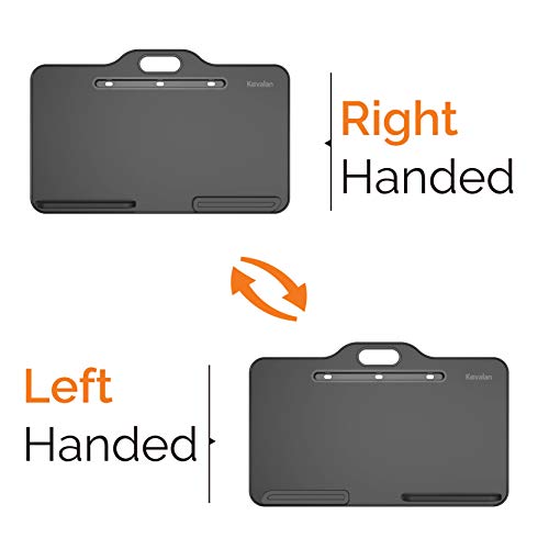 Laptop Desk Bed Tray Table, Height & Angle Adjustable Sit and Stand Desk, Right & Left Handed Design Portable Laptop Table with Handle,Foldable Bed Desk for Laptop and Writing in Sofa Couch (Large)