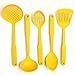 Cook's Corner 5-Piece Nylon Kitchen Utensil Set (Yellow)