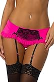 Velvet Kitten Hot Garter Thong P184563 Small Pink/Black
