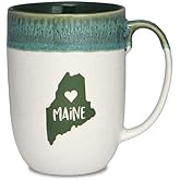 Cape Shore Dipped Coffee Tea Mug Cup, Maine Gifts for Birthday Christmas, 16 Oz