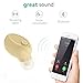 Bluetooth Headphones,Mini Ultralight V4.1 Wireless Mini Invisible Car Headset [Magnetic Charging] Single In Ear Earpiece Smallest Wireless Bluetooth Earbud Earphone with HD Mic. (Golden)