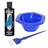 Arctic Fox Bundle with Tint Brush and Bowl, 100% Vegan Semi Permanent Hair Color Dye, 4 Oz or 8 Oz (8oz, Aquamarine)