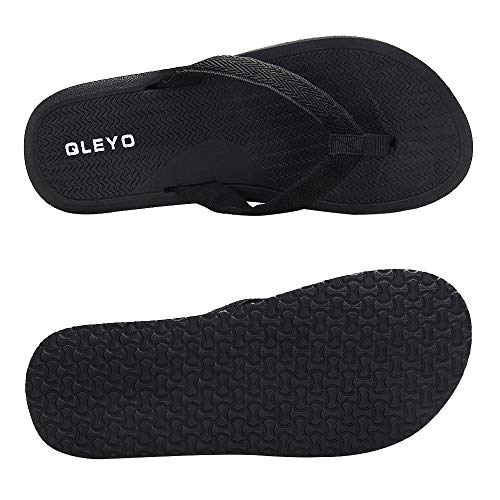 Women's Flip Flops with Fabric Straps, Soft Yoga Mat Foam Sandals for