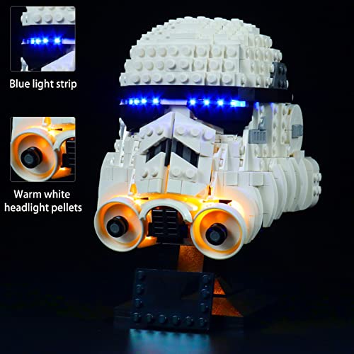 Led Light Kit for Lego Star Wars Stormtrooper Helmet Building Kit