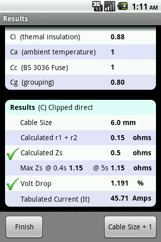 Cable Size Calculator