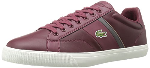 Lacoste Men's Fairlead 416 1 Spm Fashion Sneaker, Dark Red, 10 M US