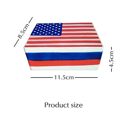 Independence Day Toys, KESEELY Squishies American Flag Slow Rising Cream Stress Relief Toys for 4th of July (A)