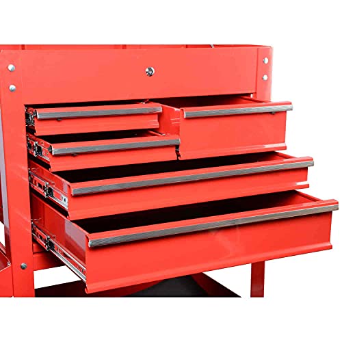 JEGS 5Drawer Tool Box Cart Smooth Ball Bearing Glides Over 700 LBS