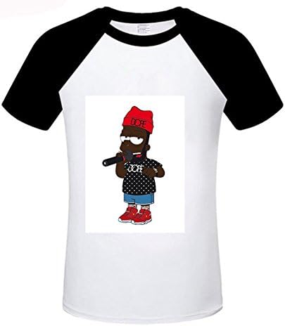Yaping Men's Summer Shirts Cotton Printed Short Sleeve T Shirt (XXX-Large, Black 2)