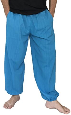 Love Quality Baggy Pants Men's One Size Cotton Harem Pants Hippie Boho Trousers