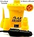 AIR BOSS 12V DC Air Pump for Inflatables, 1,000 Liters (264 Gallons) of Air Per Minute, Inflates 3-4 Times Faster Than Similar Looking Pumps, Mattress, Boat, Raft, Pool Floats, Airbed