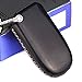 Calfskin Genuine Leather Jeep Grand Cherokee Renegade Key fob Cover case Holder Dodge Durango Dart Charger Journey ram 1500 Challenger Avenger Chrysler 200 300 Key fob Cover case Holder Black Color