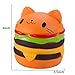 WATINC 3PCS Kawaii Food Squeeze Toys, Slow Rising Hamburger and Ice Cream Squeeze Toys for Kids Party Favors, Birthday Gifts, Cream Scented Stress Relief Toys