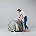 Big Joe Fuf Large Foam Filled Bean Bag Chair with Removable Cover, Fog Lenox, Durable Woven Polyester, 4 feet Big