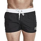 Funycell Men's Swim Trunks Beach Shorts with Pockets