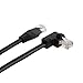 CableCreation CAT6 Ethernet Patch Cable RJ45 LAN Cable Gigabit Network Cord 90 Degree Right Angled,Bandwidth up to 250MHz 1Gbps for PC, Router, Modem, Printer, Xbox, PS5, PS4,10 Feet, Black