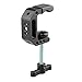 CAMVATE C-Clamp with 1/4 and 3/8 Thread Hole for Camera Monitor(Black T-Handle) - 1688