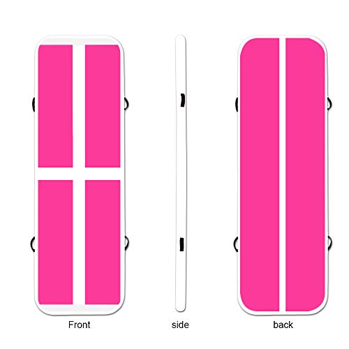 Tuexdo Sailor 10ft/13ft/16ft/20ft Inflatable Gymnastics Air Track Tumbling Mat 4in/6in/8in Thick Tumbling Air Track Mat with Electric Air Pump for Cheerleading/Gymnastics/Beach/Gym/Home use