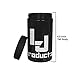 Stash Jars/Curing Jar Black With Humidity Pack and Paper Sensor for Herb and Spice 1 oz (500ml) with Airtight Seal to Keep Fresh Discreet Smell and Light Proof Design FDA Approved Plastic