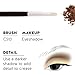 Crown PRO - 5 Piece Eyeshadow Set -Shadow, Crease, Blending, Detail Crease, and Liner Brushes