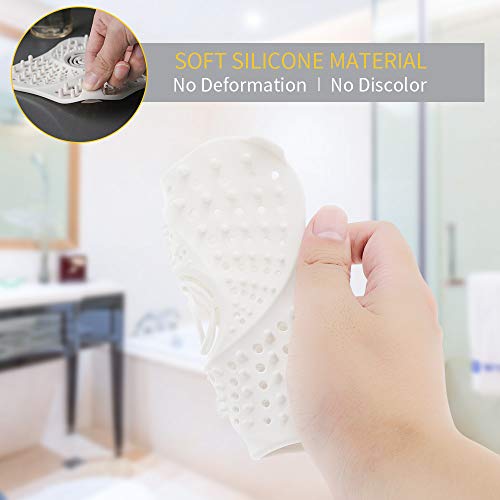 Drain Hair Catcher, NOTSEK Shower Drain Hair Catcher Bathtub Kitchen Sink Stopper Shower Drain Hair Trap Hair Drain Catcher (BLACK)