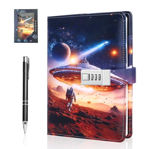 Folxakdis Secret Diary Kids Diary with Lock Personal Diary Child with Password Cool Gifts for Kids 8-16 Years Old