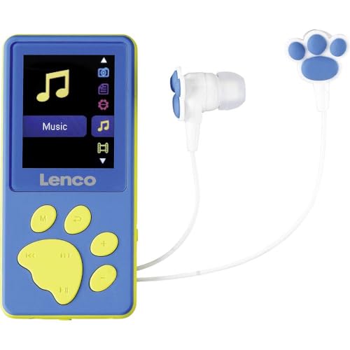 Lenco Xemio-560 MP4 Player 8 GB Memory LCD Screen Blue