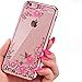 Urberry Iphone 6 Case, Iphone 6s Bling Diamond Case, [Flexible Soft TPU Design] Cover, Soft Metal Frame Coated Case for Iphone 6/6s, a Free Screen Protector As Gift