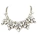 Fit&Wit Rhinestone Crystal Statement Fashion Necklace Chunky Jewelry Choker Collar for Women Girls