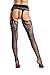 Amoretu Womens Fishnet Tights Suspender Pantyhose Stretchy Stockings Black …