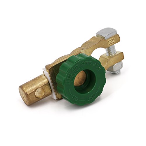 image for UTSAUTO Battery Disconnect Switch Plated Copper Quick Cutoff Terminal 