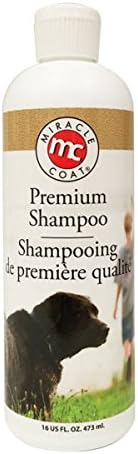 Miracle Coat Premium Dog Shampoo, 16 oz., White Bottle Bi-Lingual Label