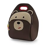 Dabbawalla Bags LBRLB Bear Lunch Bag, One Size, Brown
